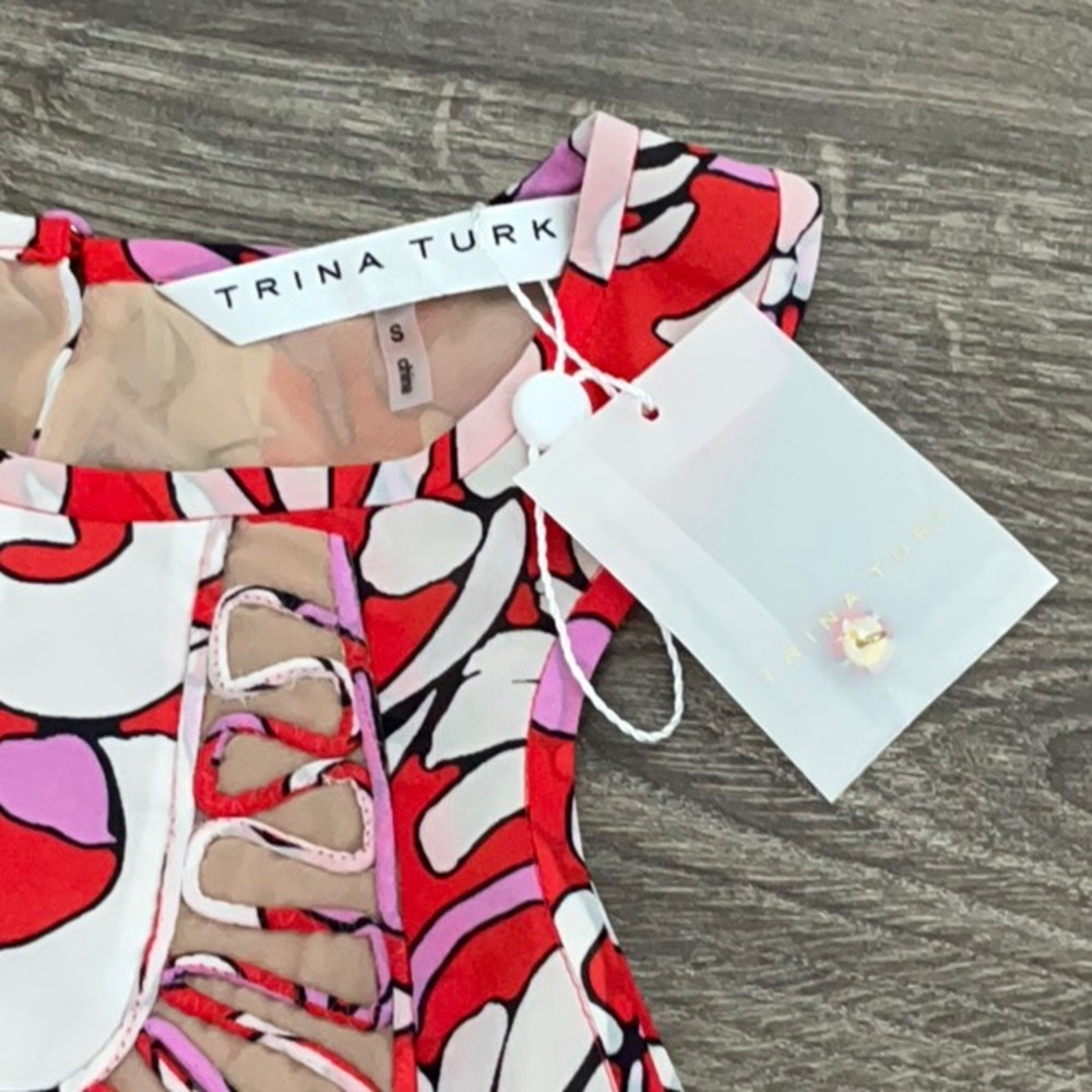 Trina Turk Silk Blouse - Picture 4 of 5